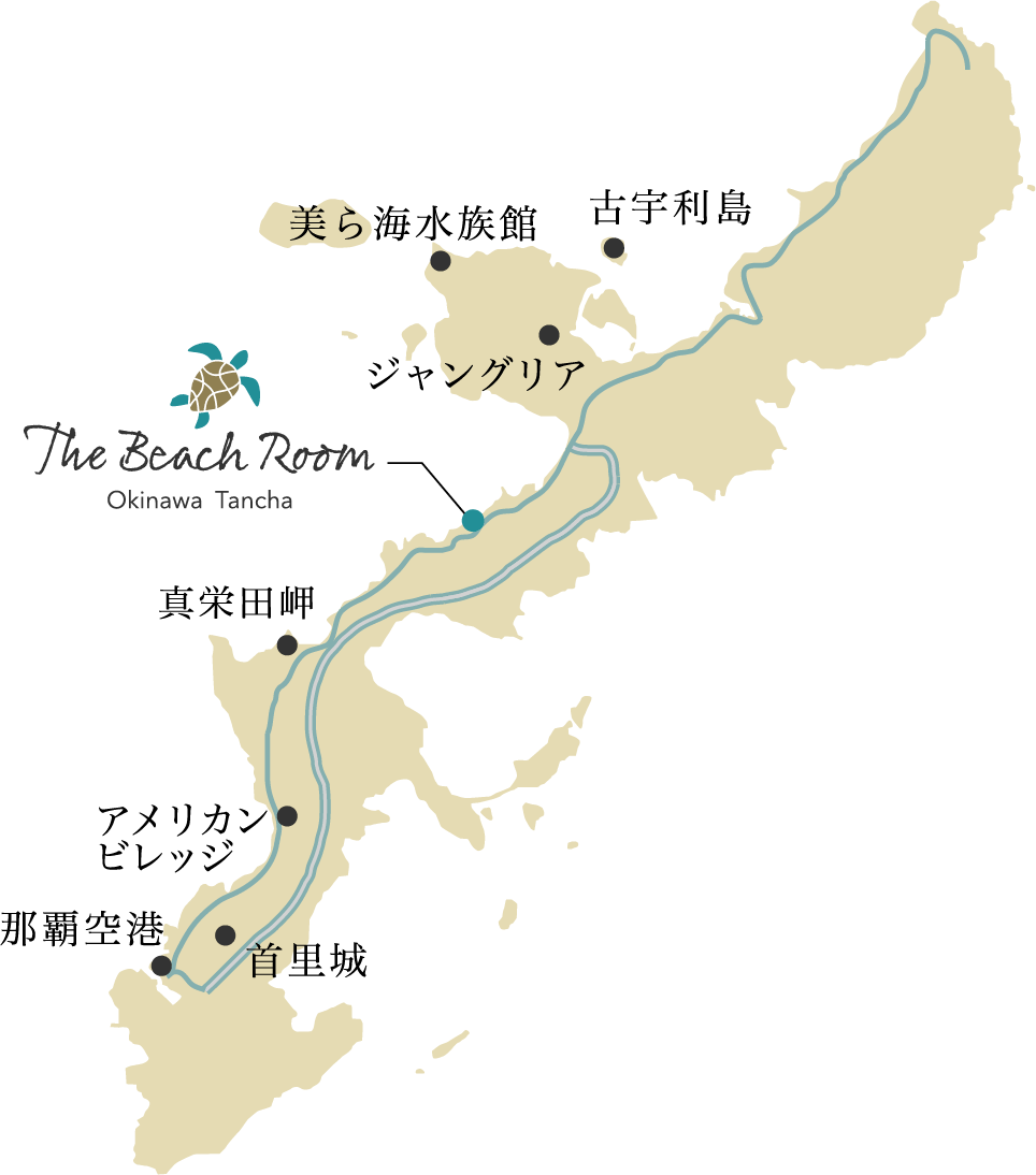 THE BEACH ROOM地図